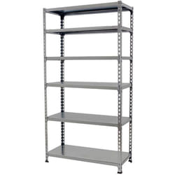 Tagère Rangement, 2500x1200x500 mm, 6 Niveaux, 200 kg Capacité de Charge et Point de Flexion, Métal , Étagère Garage, Gris - Simonclick - Simonrack