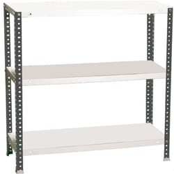 SimonRack Étagère Rangement, 900x900x500 mm, 3 Niveaux, 100 kg Capacité de Charge et Point de Flexion, Métal , Étagère Garage, Anthracite/Blanc
