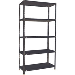 SimonRack Étagère Rangement, 1800x800x400 mm, 5 Niveaux, 100 kg Capacité de Charge et Point de Flexion, Métal , Étagère Garage, Anthracite - Comfort