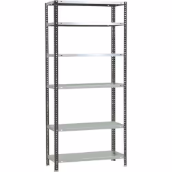 Étagère en métal avec vis blanc 200x80x30cm 100 kgs par niveau. ANTHRACITE/BLANC. 5 ans de garantie. Rayonnage très stable, n ...