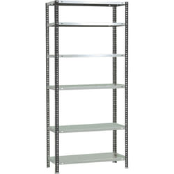 Simonrack - tagère Rangement, 2000x800x300 mm, 6 Niveaux, 100 kg Capacité de Charge et Point de Flexion, Métal , Étagère Garage, Anthracite/Blanc