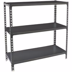 Étagère en métal sans vis avec plateau en métal, de couleur ANTHRACITE/ANTHRACITE Il dispose de 3 étagères Les dimensions de  ...