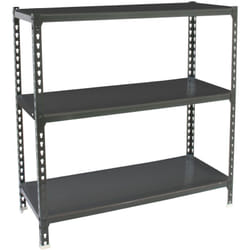 SIMONCLICK étagère en métal sans vis avec 3 étagères (100x100x30cm) ANTHRACITE