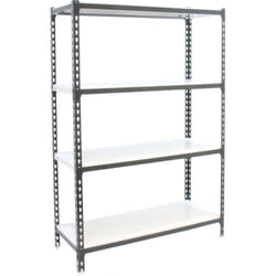 Simonrack - tagère Rangement, 1500x1000x500 mm, 4 Niveaux, 180 kg Capacité de Charge et Point de Flexion, Métal , Étagère Garage, Anthracite/Blanc