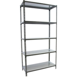 Simonrack - tagère Rangement, 1800x800x400 mm, 5 Niveaux, 180 kg Capacité de Charge et Point de Flexion, Métal , Étagère Garage, Anthracite/Galvanisé