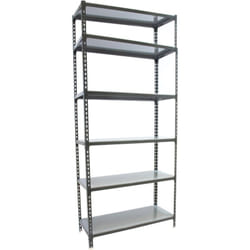 Tagère Rangement, 2500x900x400 mm, 6 Niveaux, 180 kg Capacité de Charge et Point de Flexion, Métal , Étagère Garage, Anthracite/Galvanisé