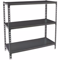 Étagère en métal sans vis avec plateau en métal, de couleur ANTHRACITE/ANTHRACITE Il dispose de 3 étagères Les dimensions de  ...