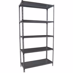 Étagère en métal sans vis avec plateau en métal, de couleur ANTHRACITE/ANTHRACITE Il dispose de 5 étagères Les dimensions de  ...