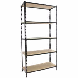 Etagère de rangement Simon Rack Maderclick 5/400 anthracite bois 5 niveaux 1800x900x400mm Optimisez votre espace de rangement ...