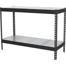 SimonRack Étagère Industrielle, 900x1200x750 mm, 2 Niveaux, 600 kg Capacité de Charge et Point de Flexion, Métal, Étagère Charge Lourde,
