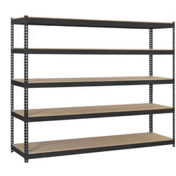 Simonrack - tagère Industrielle, 2500x1500x450 mm, 5 Niveaux en bois, 400 kg Capacité de Charge et Point de Flexion, Étagère Charge Lourde,