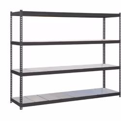 Structure solide en acier renforcé – Supporte jusqu’à 400 kg de point de flexion par étagère. Poids certifié. Large espace de ...