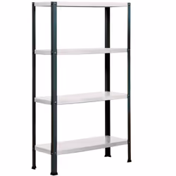 Structure solide en acier renforcé – Supporte jusqu’à 100 kg de point de flexion par étagère. Poids certifié. Grande capacité ...