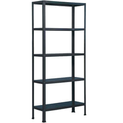 Simonrack - tagère de Bureau/Bibliothèque, 1800x800x300 mm, 5 Niveaux, 100 kg par Niveau, Métal Style Industriel, Anthracite – Simon Home