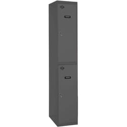 Vestiaire Métallique 2 Porte, 1800x400x500 mm, Serrure à Clé et Aérations, Anthracite Simonlocker - Simonrack