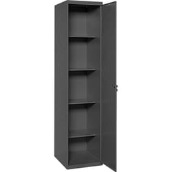 SIMONLOCKER armoire métallique avec 4 étagères (180x40x40cm) ANTHRACITE