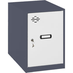 SIMONLOCKER casier en métal (47,5x30x50cm) ANTHRACITE ET BLANC