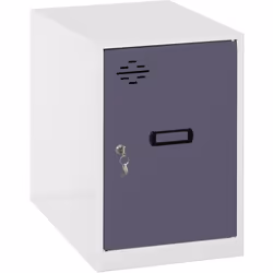 Mini casier en métal en porte BLANC et ANTHRACITE Les dimensions sont de 475x300x500mm Il est livré DÉMONTÉ et comprend un év ...