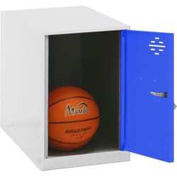 SIMONLOCKER casier en métal (47,5x30x50cm) BLANC ET BLEU