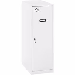 Mini casier en métal de couleur BLANC et la porte BLANCHE Les dimensions sont de 915x300x500mm Il est livré DÉMONTÉ et compre ...