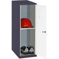 Simonrack - Casier Vestiaire Metallique Petit, 915x300x500 mm, Armoire Metallique Petit, Comprend la Clé, Anthracite/Blanc - Simonlocker