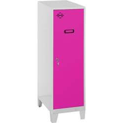 SIMONLOCKER casier en métal (101,5x40x50cm) GRIS ET ROSE