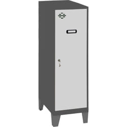 Simonrack - Casier Vestiaire Metallique Petit, 1015x400x500 mm, Armoire Metallique Petit, Comprend la Clé, Anthracite/Gris - Simonlocker