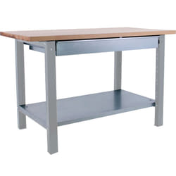 Établi SIMONWORK (86,5x120x75cm) GRIS ET HÊTRE