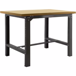 Établi avec vis et plateau en MDF 35 mm Il est de couleur ANTHRACITE/MDF Les dimensions de cet établi sont : 865x1200x750 mm  ...