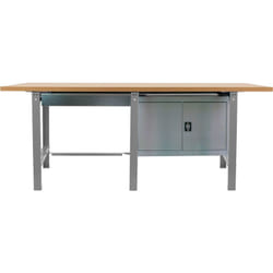 Tabli simonwork (86,5x210x75cm) gris et mdf