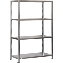 Tagère Rangement, 1500x1000x300 mm, 4 Niveaux, 75 kg Capacité de Charge et Point de Flexion, Métal , Étagère Garage, Galvanisé - Advantage - Simonrack