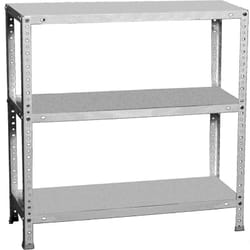 Tagère Rangement, 1500x800x300 mm, 4 Niveaux, 100 kg Capacité de Charge et Point de Flexion, Métal , Étagère Garage, Galvanisé - Comfort - Simonrack