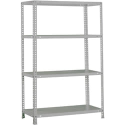 Simonrack - tagère Rangement, 1500x1100x300 mm, 4 Niveaux, 90 kg Capacité de Charge et Point de Flexion, Métal , Étagère Garage, Gris - Comfort