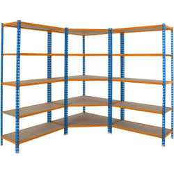 Etagère plateau bois sans vis maderclick corner 5/300 + 2 mader 5/300 a/n/m - 1800x1800x
