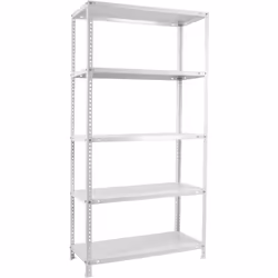 Etagère Simonrack KIT COMFORT PLUS 5/400 blanc 2000x1000x400mm Etagère de rangement en métal avec 5 niveaux. Profils en métal ...