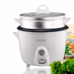 Sogo ARR-10065 cuiseur à riz 1,5 L 500 W Blanc - Vue supplémentaire 8