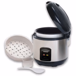 Sogo ARROZ-10085, Noir, Acier inoxydable, 1,8 L, Boutons, Aluminium, 650 W, 220-240 V
