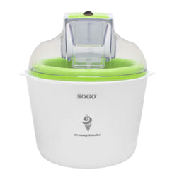 Sogo MHE-SS-10715 sorbetière Machine à crème glacée 1,5 L 12 W Vert, Blanc