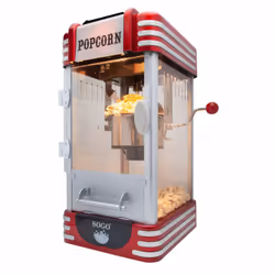 Sogo PAL-SS-11350 machine à popcorn Noir, Rouge, Acier inoxydable