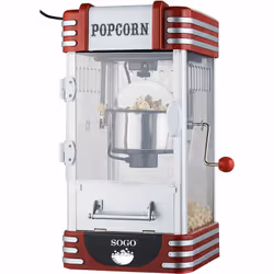 Sogo PAL-SS-11350 machine à popcorn Noir, Rouge, Acier inoxydable - Vue supplémentaire 5