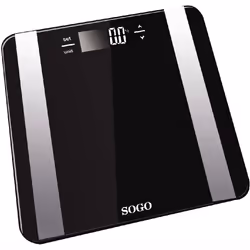 Sogo BAB-SS-3980, Pèse-personne électronique, 150 kg, 100 g, Noir, 2,5 kg, kg, lb, ST