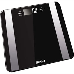 Sogo BAB-SS-3980 balance Carré Noir Pèse-personne électronique