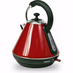 Sogo KET-SS-5785-R, 1,8 L, 2200 W, Rouge, Plastique, Acier inoxydable, Indicateur de niveau d'eau, Arrêt de sécurité en cas d ...