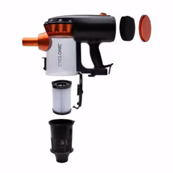 Sogo ASP-SS-16115-O aspirateur de table Noir, Orange, Acier inoxydable Sans sac