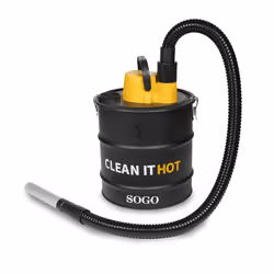 Sogo ASP-SS-16130 Aspirateur à cendres 1200 AW 20 L Noir, Jaune