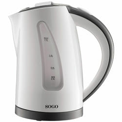 Sogo KET-SS-7710 bouilloire 1,7 L Noir, Blanc