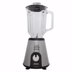 Sogo BAT-SS-5530, Mélangeur de table, 1000 W, Noir, Acier inoxydable