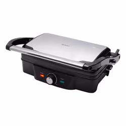 Sogo SAN-SS-7127 gaufrier et appareil à croque-monsieur 1000 W Noir, Acier inoxydable