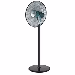 Sogo VEN-SS-21245, Ventilateur à lame domestique, Noir, Sol, 900 - 1280 mm, Secteur, 50 W