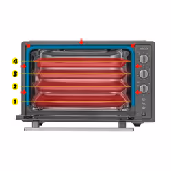 Sogo HOR-SS-10570 four 70 L 2000 W Noir